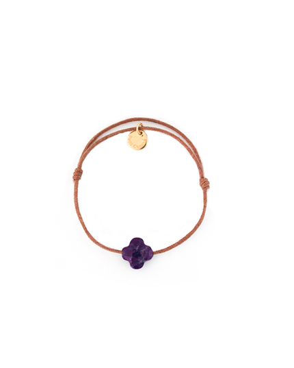 Petit Comité Armband Geboortesteen Februari Amethist