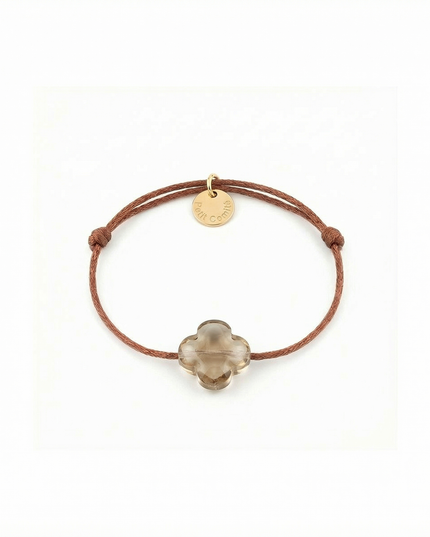 Petit Comité Armband Geboortesteen Smokey Topaas