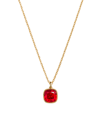 Petit Comité Geboortesteen Ketting juli robijn