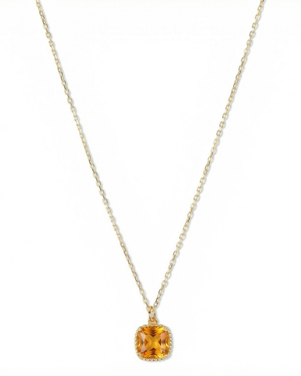 Petit Comité Geboortesteen Ketting november citrien