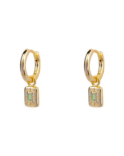 Petit Comité Oorbellen Geboortesteen Augustus Peridoot Diamand