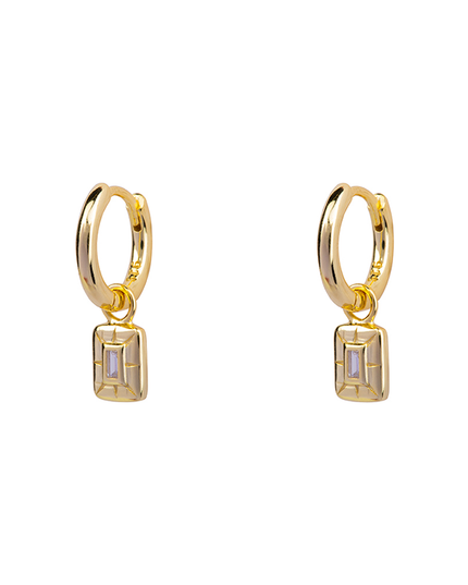 Petit Comité Oorbellen Geboortesteen Februari Amethist Diamand