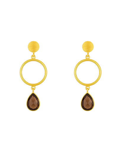 Petit Comité Oorhangers Louise Bruine Topaas