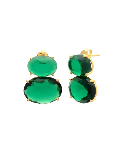 Petit Comité Statement Oorbellen Liv Smaragd
