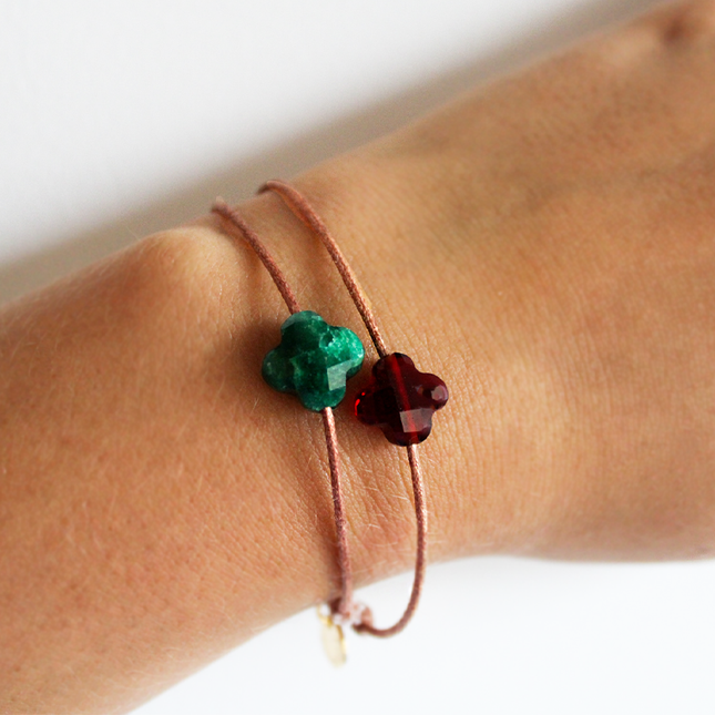 Petit Comité Armband Geboortesteen Januari Granaat