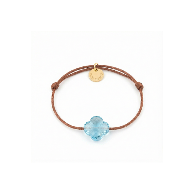 Petit Comité Armband Geboortesteen Maart Aquamarijn