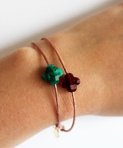 Petit Comité Armband Geboortesteen Maart Aquamarijn