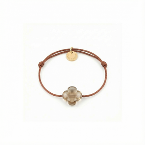 Petit Comité Armband Geboortesteen Smokey Topaas