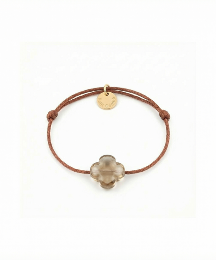 Petit Comité Armband Geboortesteen Smokey Topaas