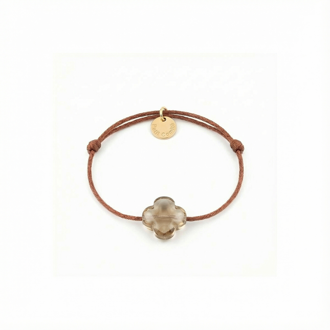 Petit Comité Armband Geboortesteen Smokey Topaas