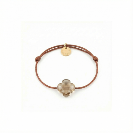 Petit Comité Armband Geboortesteen Smokey Topaas