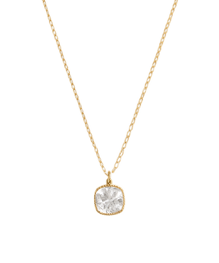 Petit Comité Geboortesteen Ketting april kristal