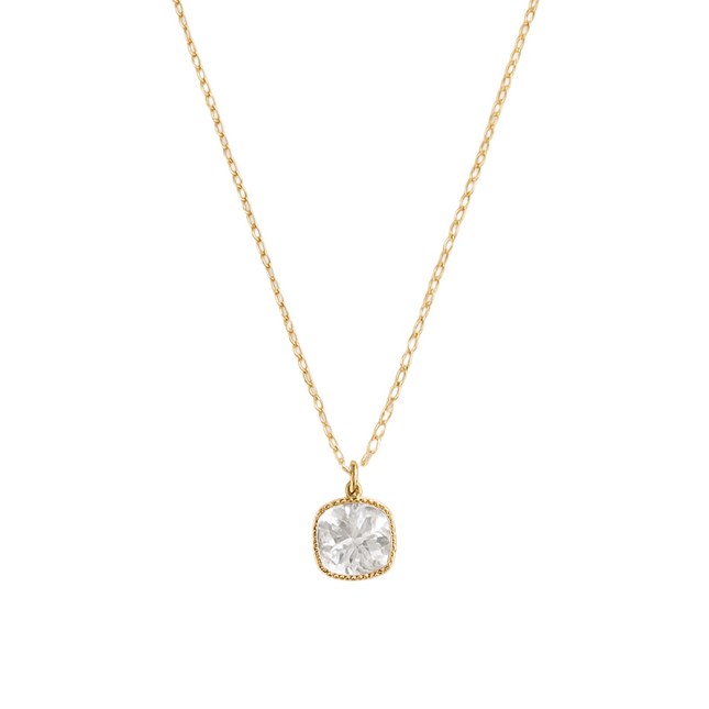 Petit Comité Geboortesteen Ketting april kristal