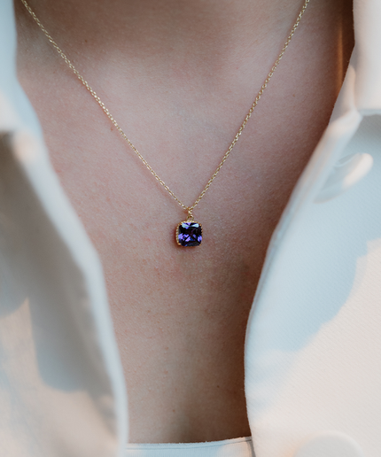 Petit Comité Geboortesteen Ketting februari amethist