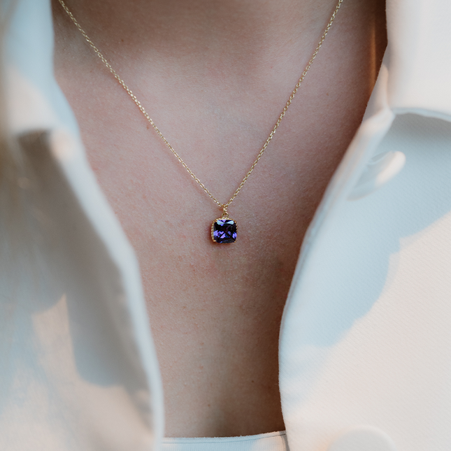 Petit Comité Geboortesteen Ketting februari amethist