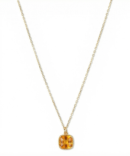 Petit Comité Geboortesteen Ketting november citrien