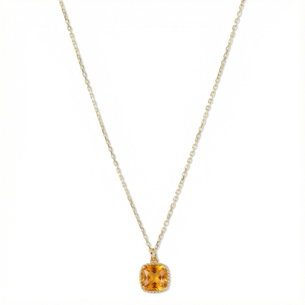 Petit Comité Geboortesteen Ketting november citrien