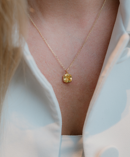 Petit Comité Geboortesteen Ketting november citrien