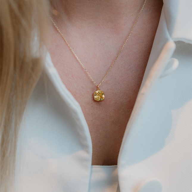 Petit Comité Geboortesteen Ketting november citrien