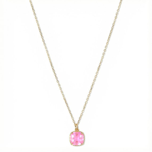 Petit Comité Geboortesteen Ketting oktober rozenkwarts