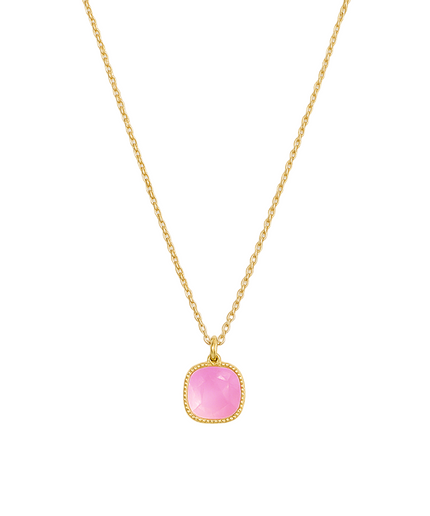 Petit Comité Geboortesteen Ketting oktober rozenkwarts