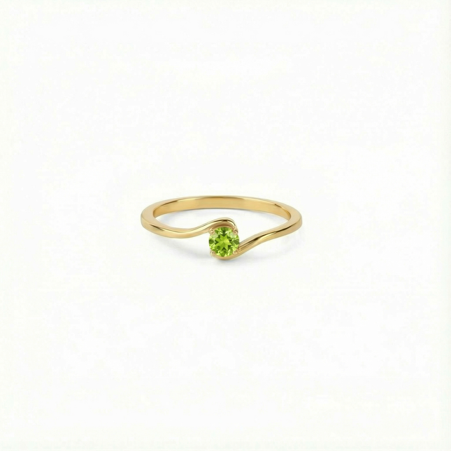 Petit Comité Geboortesteen Ring augustus peridoot