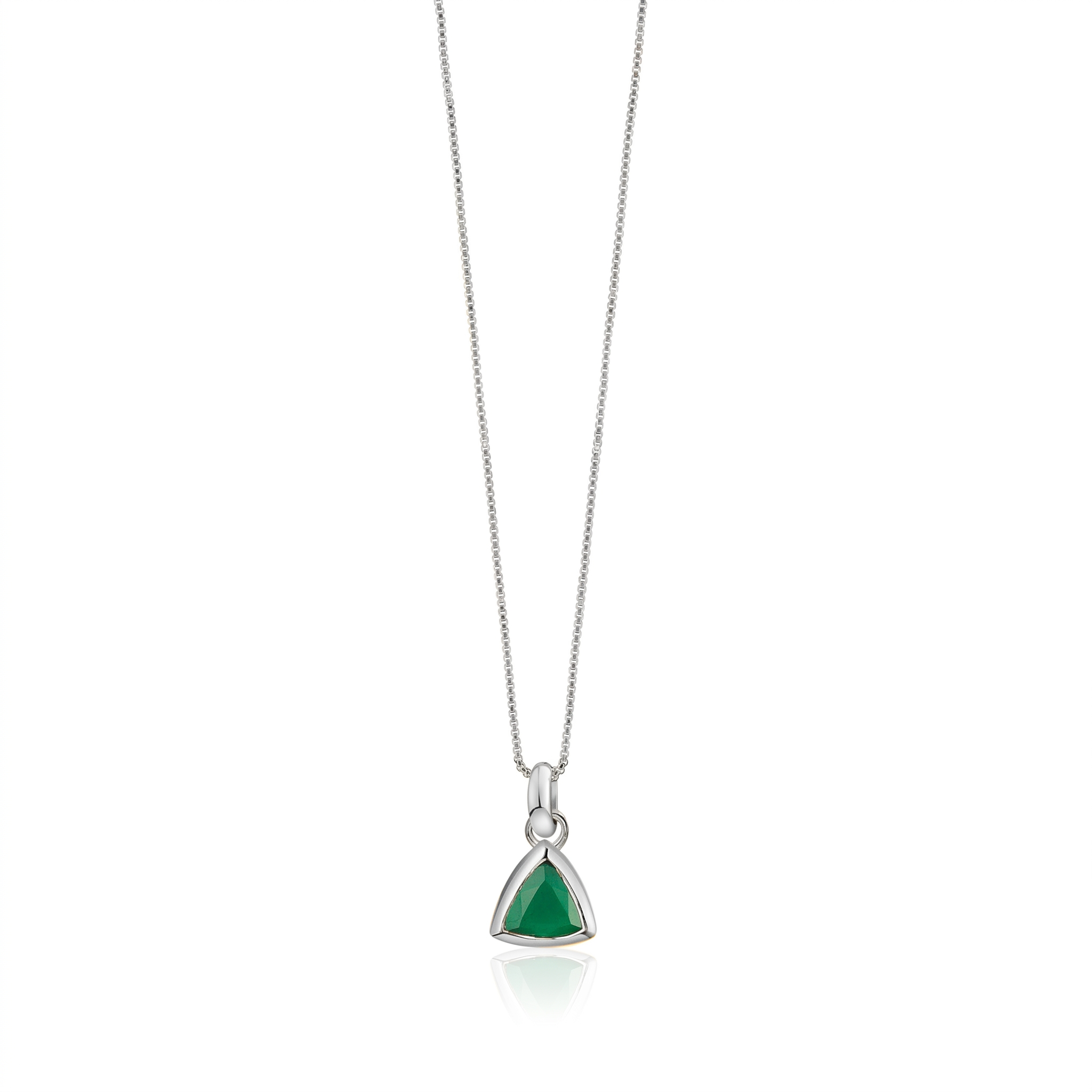 Ketting hanger zilver vier namen en geboortestenen - Ketting