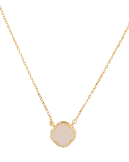 Petit Comité Ketting Maansteen Klaver