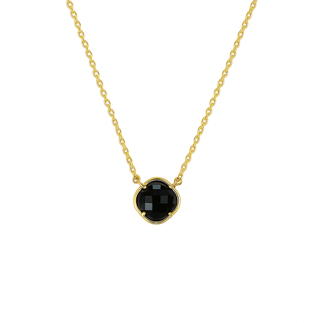 Petit Comité Ketting Zwart Onyx  Klaver