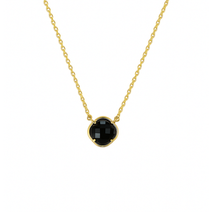 Petit Comité Ketting Zwart Onyx  Klaver