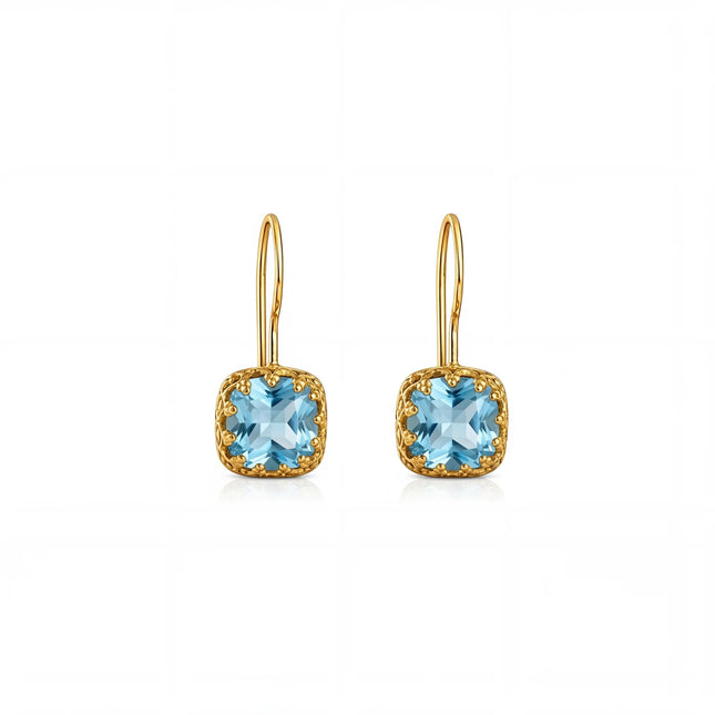 petit-comite-nl Oorhangers Elodie Blauw Topaas