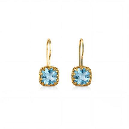 petit-comite-nl Oorhangers Elodie Blauw Topaas