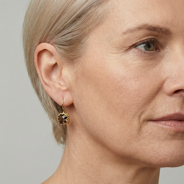 petit-comite-nl Oorhangers Elodie Bruine Topaas