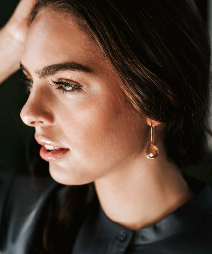 Petit Comité Oorbellen Druppel Citrien