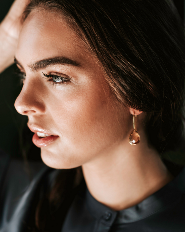 Petit Comité Oorbellen Druppel Citrien