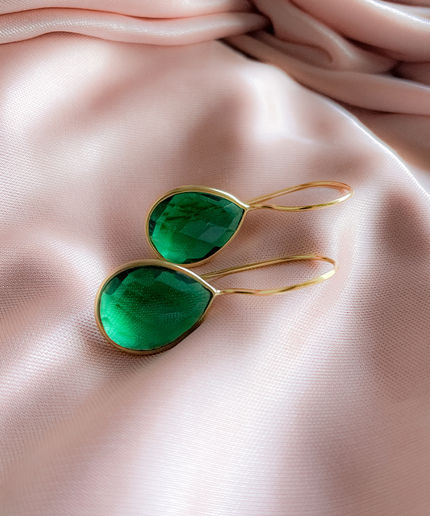 Petit Comité Oorbellen Druppel Smaragd