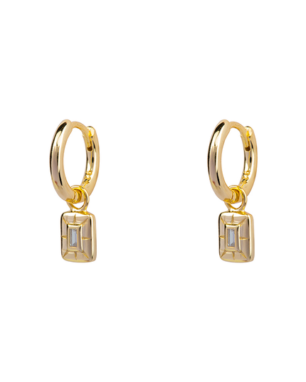 Petit Comité Oorbellen Geboortesteen April Kristal Diamand