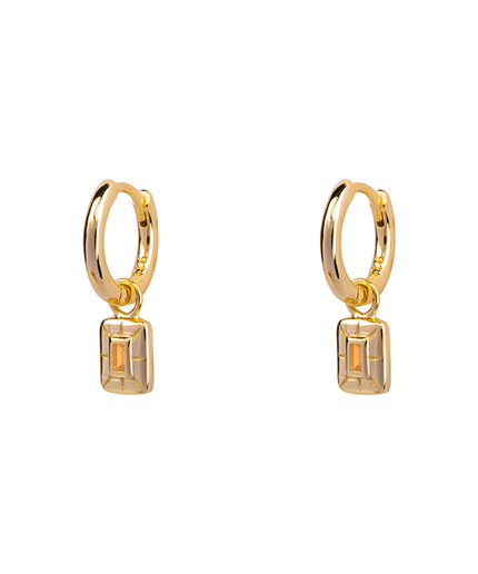 Petit Comité Oorbellen Geboortesteen November Citrien Diamand