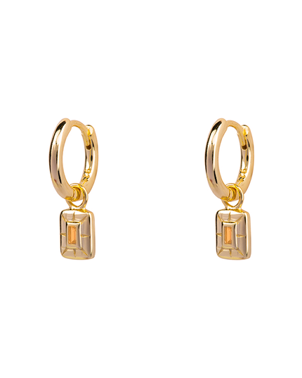 Petit Comité Oorbellen Geboortesteen November Citrien Diamand