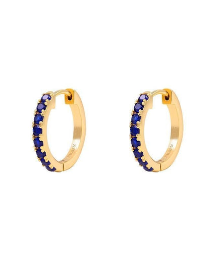 Petit Comité Oorbellen Geboortesteen Septemer Saffier Hoops