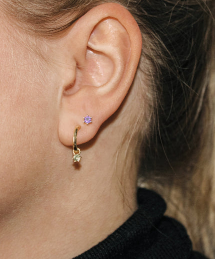 Petit Comité Oorhangers Geboortesteen Maart Aquamarijn