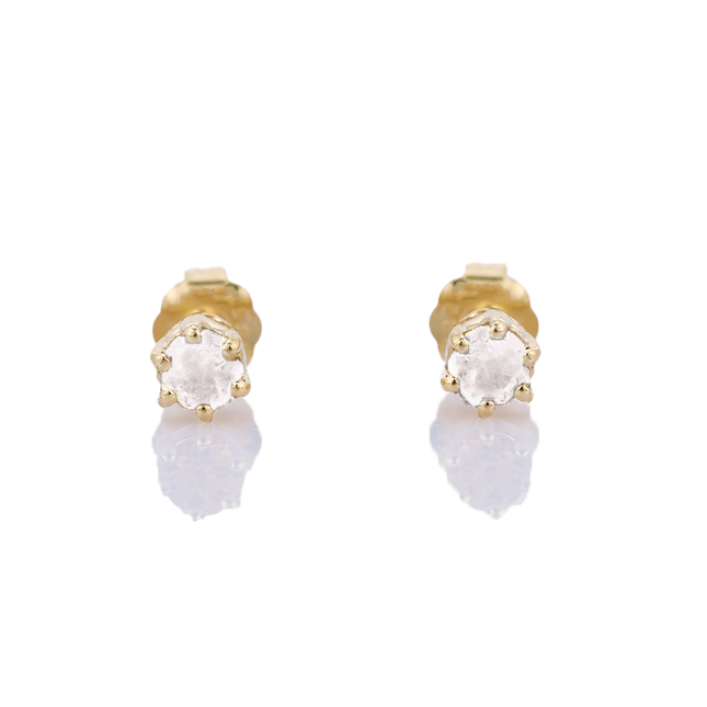 Petit Comité Oorknopjes Geboortesteen April Kristal