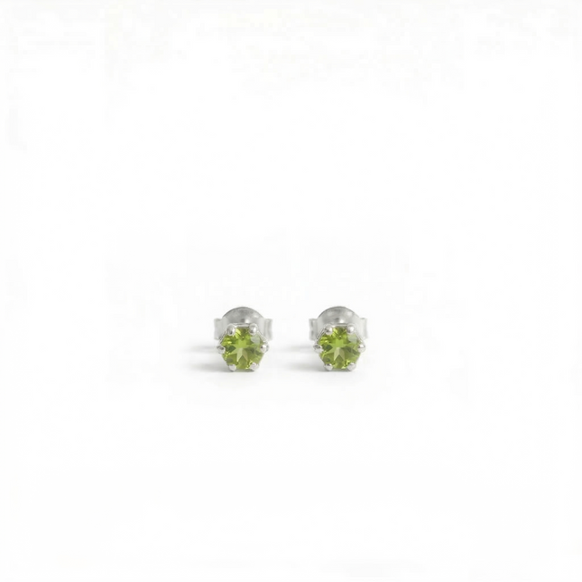 Petit Comité Oorknopjes Geboortesteen Augustus Peridoot