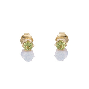 Petit Comité Oorknopjes Geboortesteen Augustus Peridoot