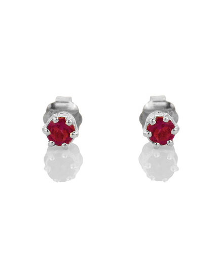 Petit Comité Oorknopjes Geboortesteen Juli Robijn