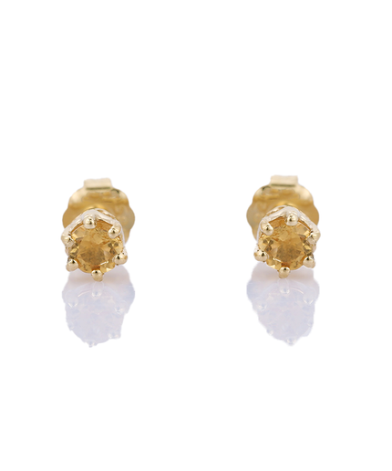 Petit Comité Oorknopjes Geboortesteen November Citrien
