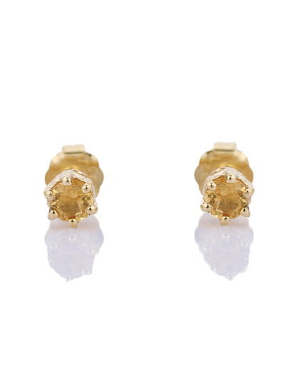 Petit Comité Oorknopjes Geboortesteen November Citrien