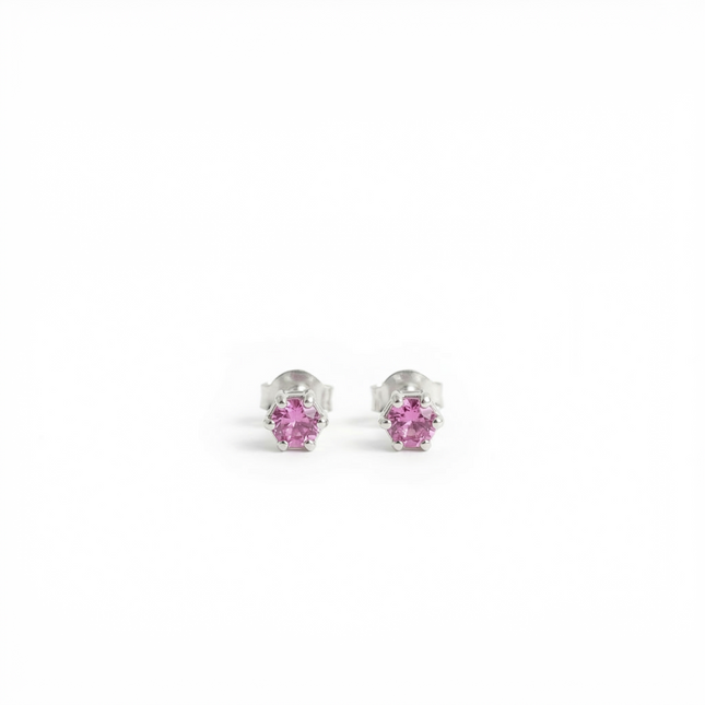 Petit Comité Oorknopjes Geboortesteen Oktober Rozenkwarts