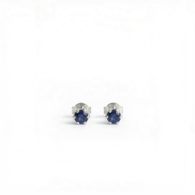 Petit Comité Oorknopjes Geboortesteen September Saffier