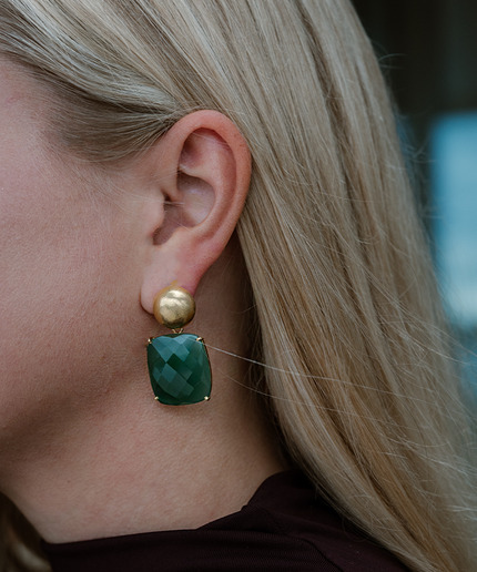 Petit Comité Statement Oorbellen Claire Smaragd